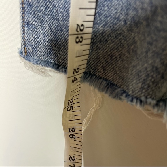 ASM ANNA light wash high rise crop leg jeans size M 28 - Picture 6 of 10